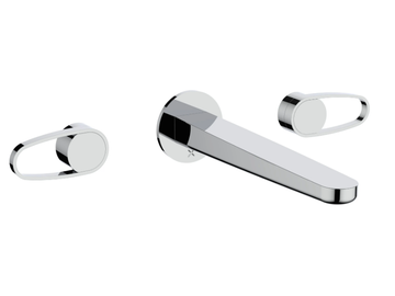 LAZO - 3 hole wall-mounted washbasin mixer by bathroom brands - view 2